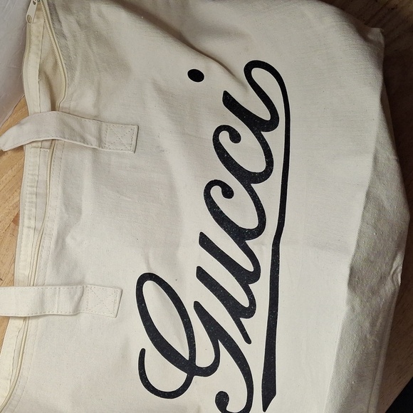 Canvas Tote Bag in Cream and Black - Picture 8 of 8